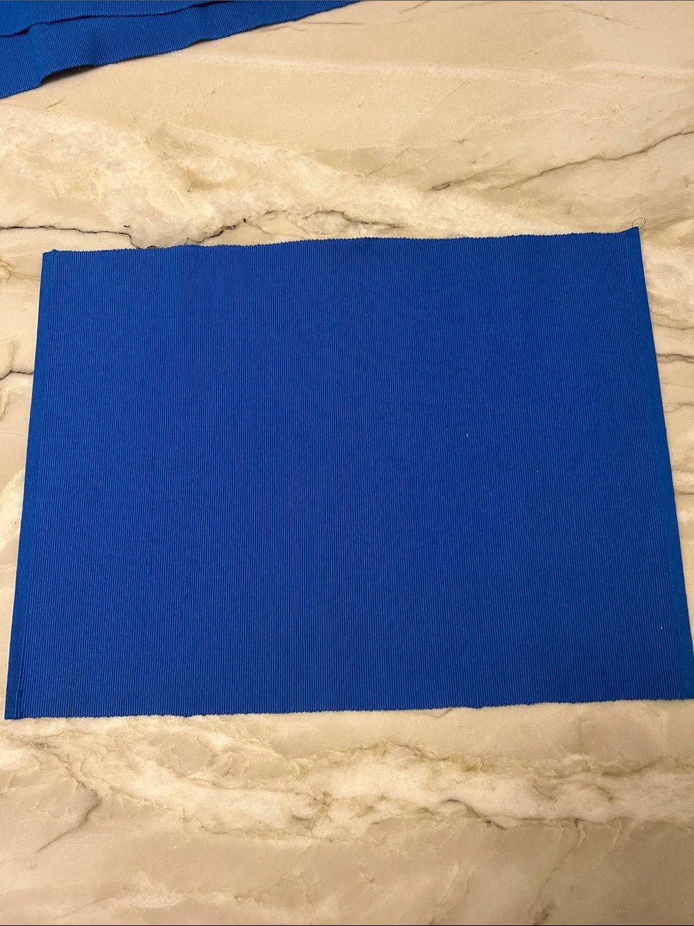 Ribbed Placemats, Ikea Marit Blue in Royal Blue, Set of 4, NEW